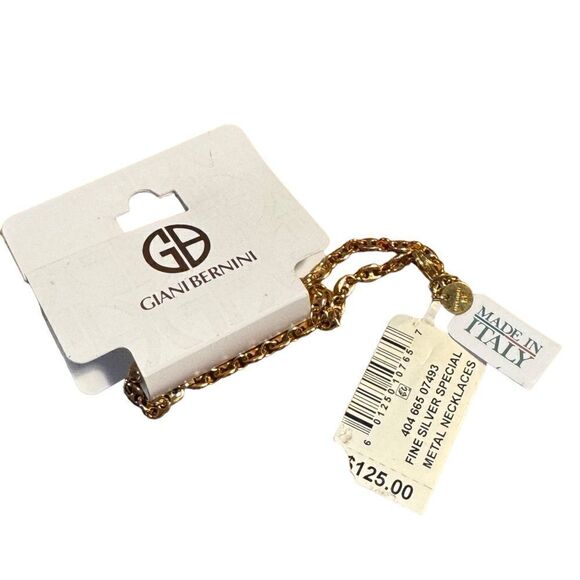 NWT  Giani Bernini 3.3 ML Mariner Chain Bracelet in Gold Over Sterling Silver - Picture 3 of 3